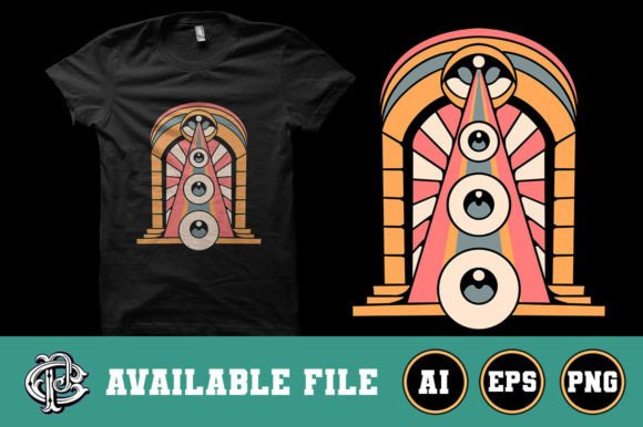 Download Trippy Room T-shirt Design - Premium Resources
