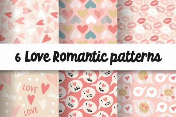 Download Valentine Love Romantic Patterns SVG - Romantic Collection