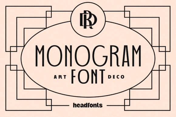 Download Art Deco Monogram - Premium Resources