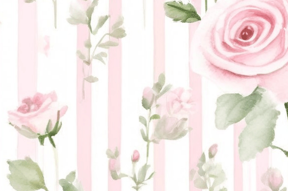 Download Soft Pink Rose Watercolor Pattern - Rose Collection