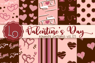 Download Valentine's Day Romantic Patterns Vol 03 - Romantic Collection
