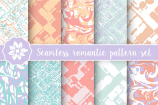 Download Set of Seamless Romantic Patterns - Romantic Collection