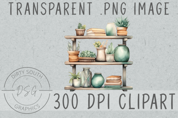 Download Watercolor Boho Decor Shelf - Deco Collection