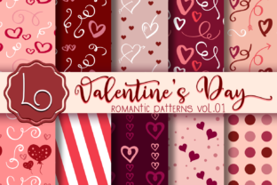 Download Valentine's Day Romantic Patterns Vol 01 - Romantic Collection