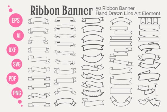 Download Ribbon Banner Label &amp; Decorative Vector - Deco Collection