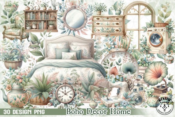 Download Boho Decor Home Clipart PNG - Deco Collection
