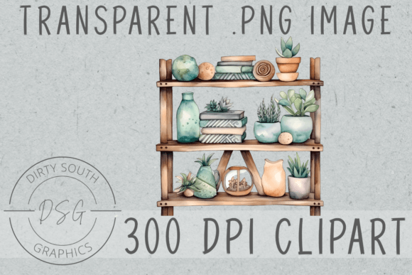 Download Watercolor Boho Decor Shelf - Deco Collection