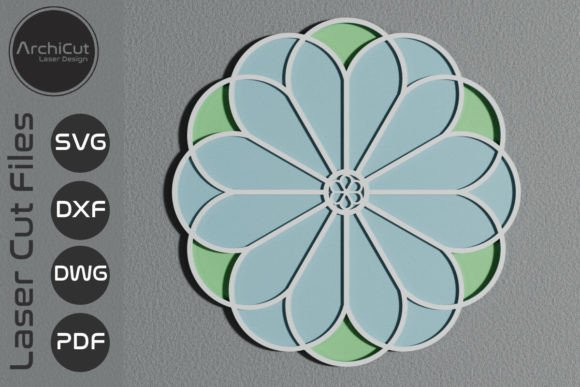 Download Floral Decor Art Hanging SVG Laser Cut - Deco Collection