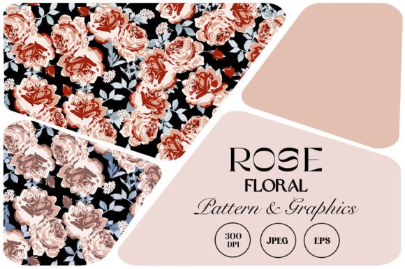 Download Seamless Floral Patterns with Roses - Rose Collection