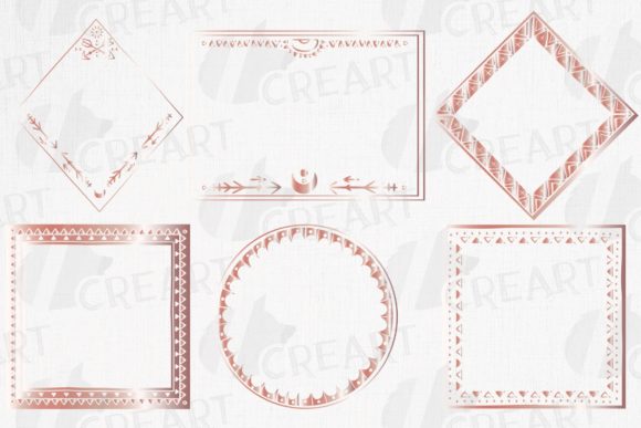 Download Rosegold Boho Weeding Decor Frames - Deco Collection