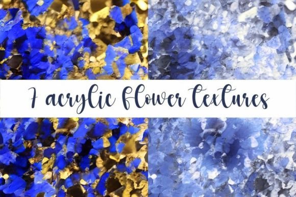 Download 7 Abstract Acrylic Flower Textures - Premium Resources