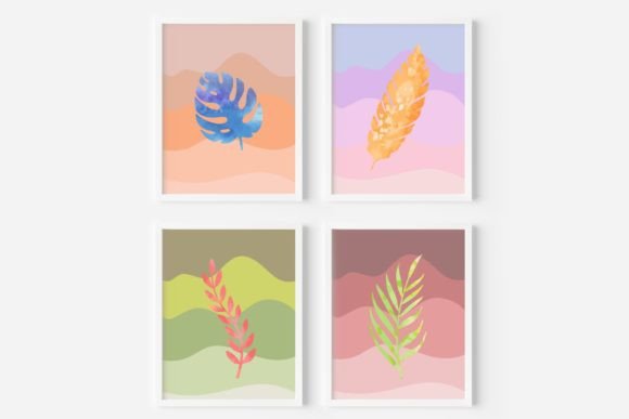 Download Leaf Decor Wall Arts, Botanical Prints - Deco Collection