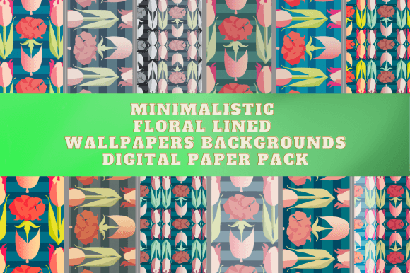 Download Minimalistic Art Deco Floral Wallpaper - Deco Collection