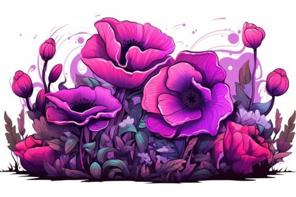 Download Poppy Field Scenes Flower Textures - Flower textures Collection